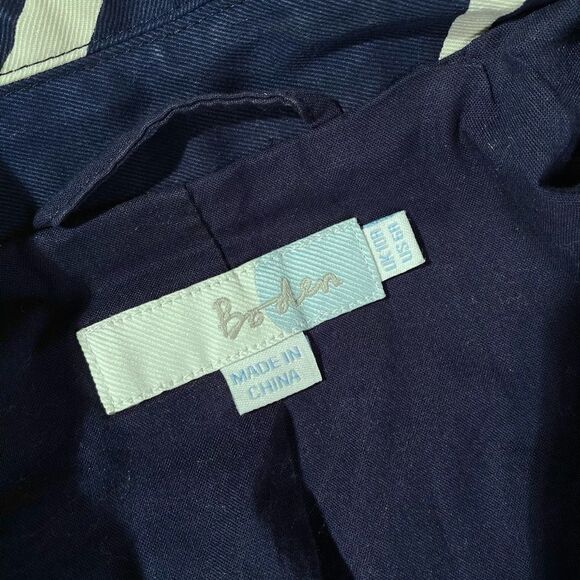 Boden navy pattern trench coat - Picture 8 of 8